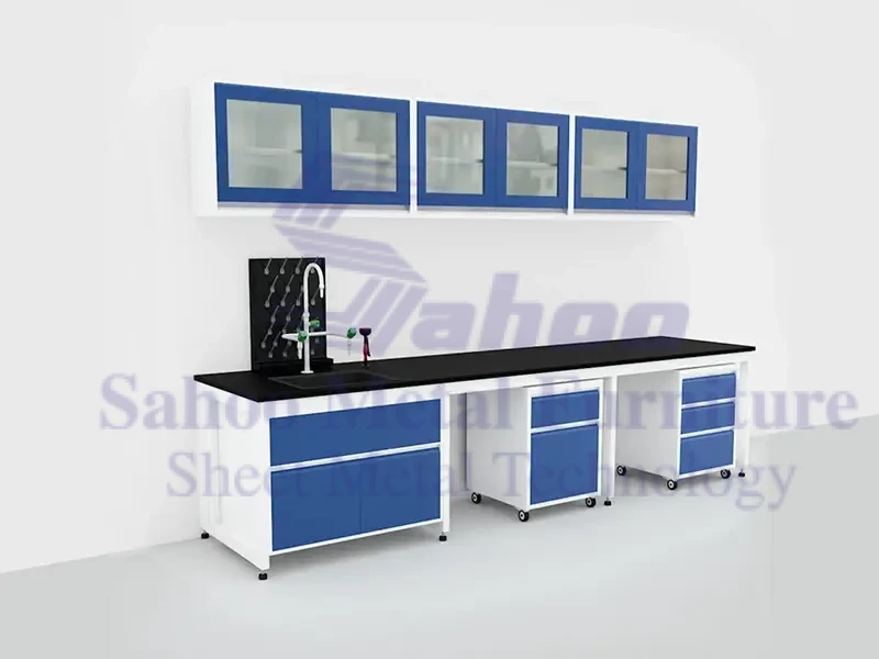 طاولة مختبرات حائطية 