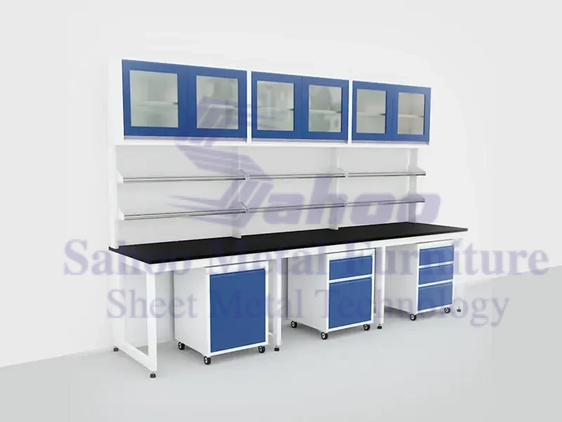 طاولة مختبرات حائطية 